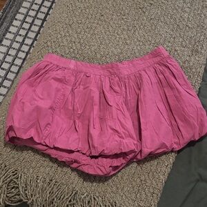 Free People Bubble Hem Pink Skort